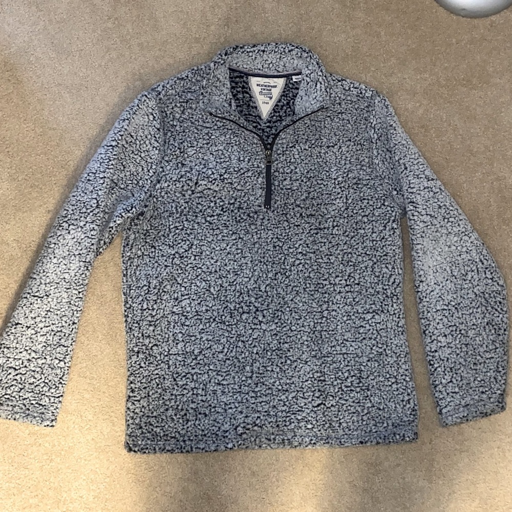 Fuzzy Quarter Zip Sweater